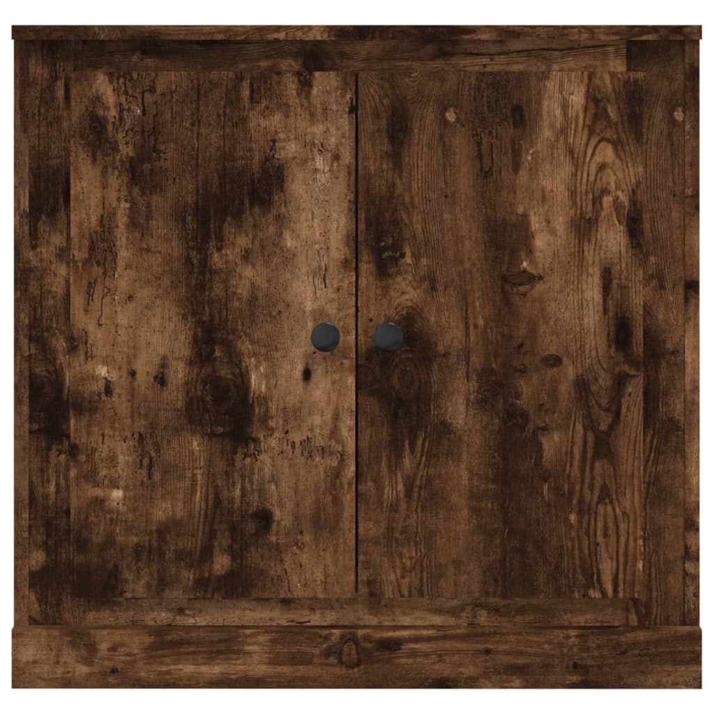 Buffet chêne fumé 70x35,5x67,5 cm bois d'ingénierie - XIOS