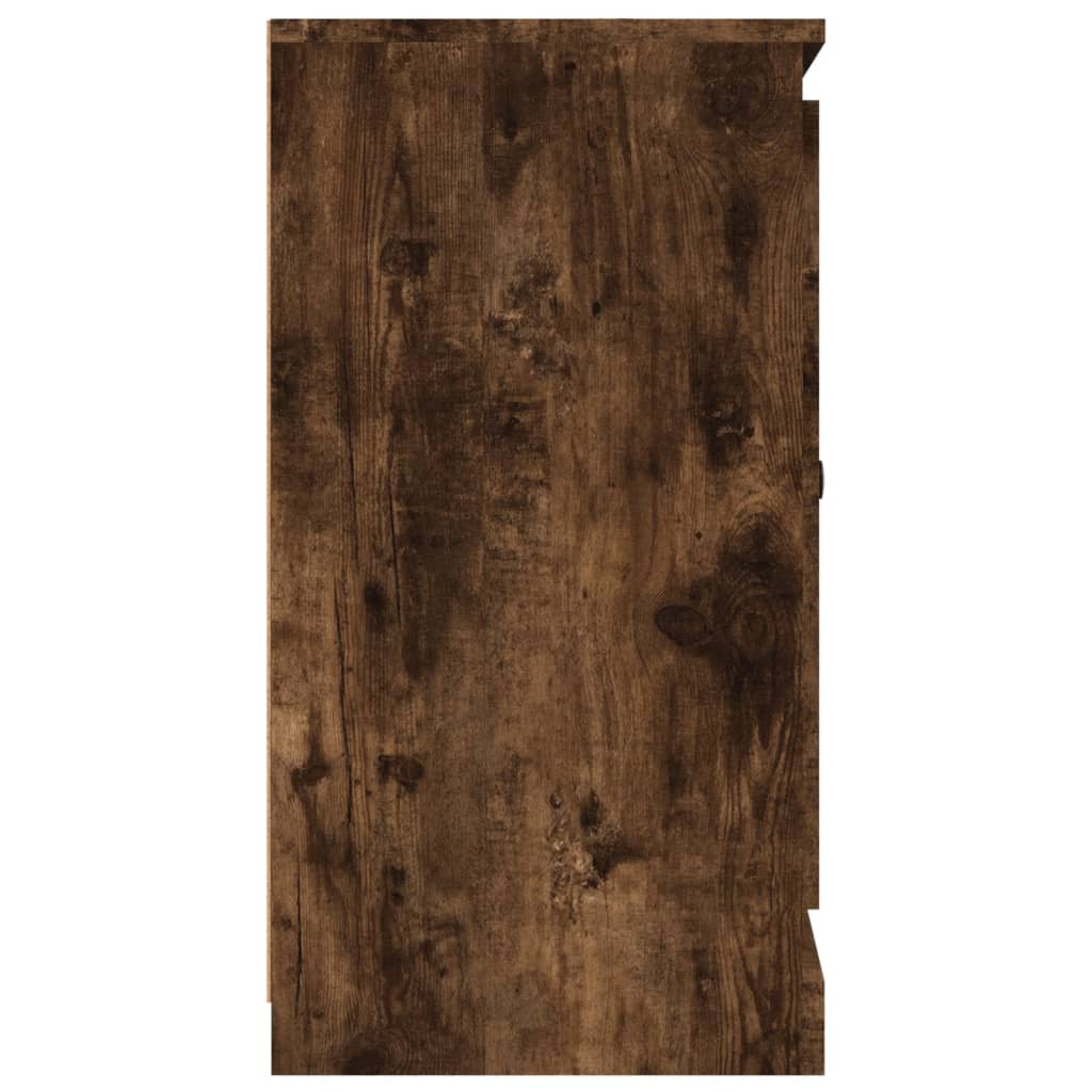 Buffet chêne fumé 70x35,5x67,5 cm bois d'ingénierie - XIOS