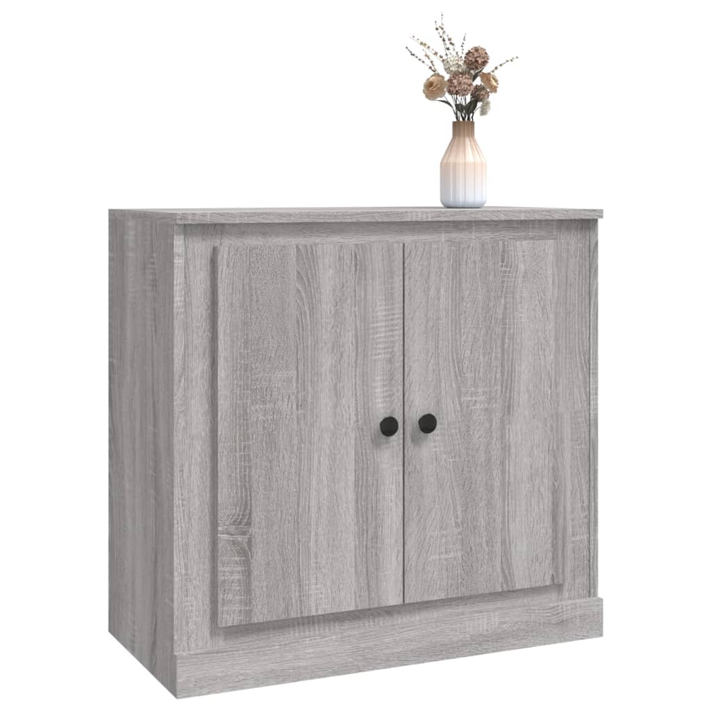 Buffet sonoma gris 70x35,5x67,5 cm bois d'ingénierie - XIOS