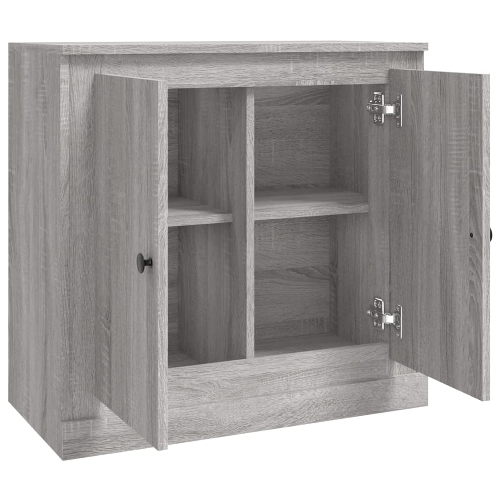 Buffet sonoma gris 70x35,5x67,5 cm bois d'ingénierie - XIOS