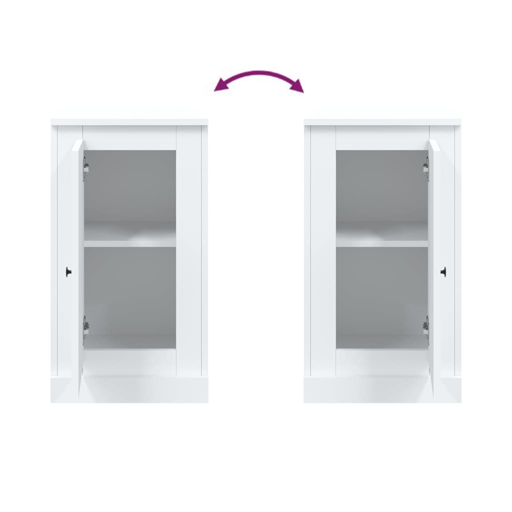 Buffet blanc 37,5x35,5x67,5 cm bois d'ingénierie - XIOS