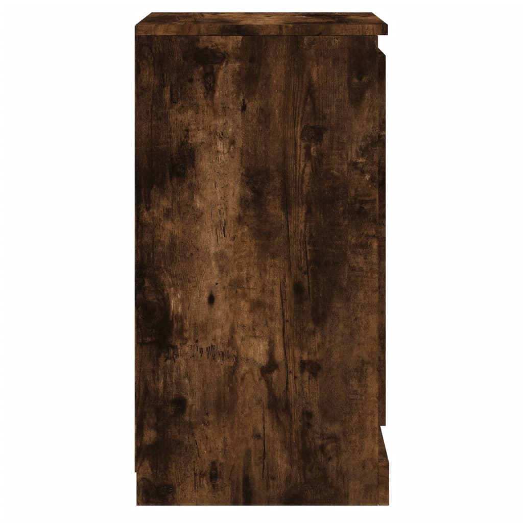 Buffet chêne fumé 37,5x35,5x67,5 cm bois d'ingénierie - XIOS