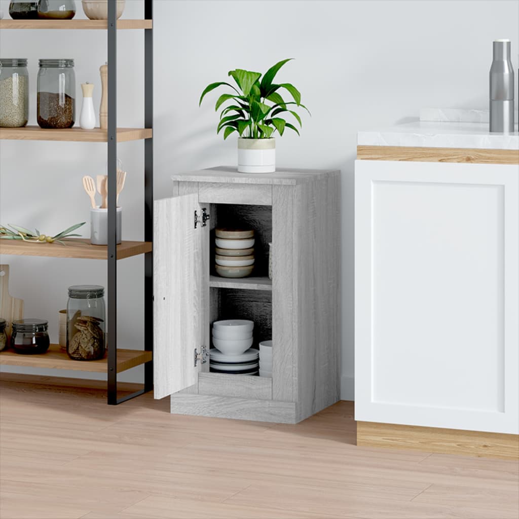 Buffet sonoma gris 37,5x35,5x67,5 cm bois d'ingénierie - XIOS