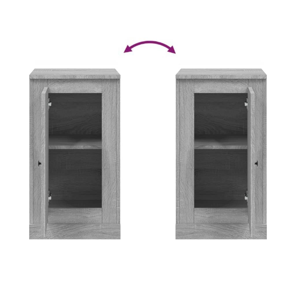 Buffet sonoma gris 37,5x35,5x67,5 cm bois d'ingénierie - XIOS