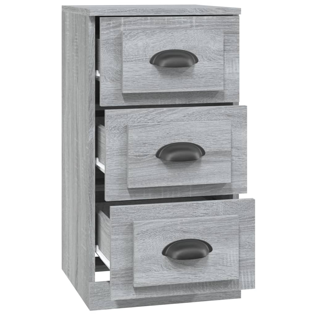Buffet sonoma gris 36x35,5x67,5 cm bois d'ingénierie - XIOS