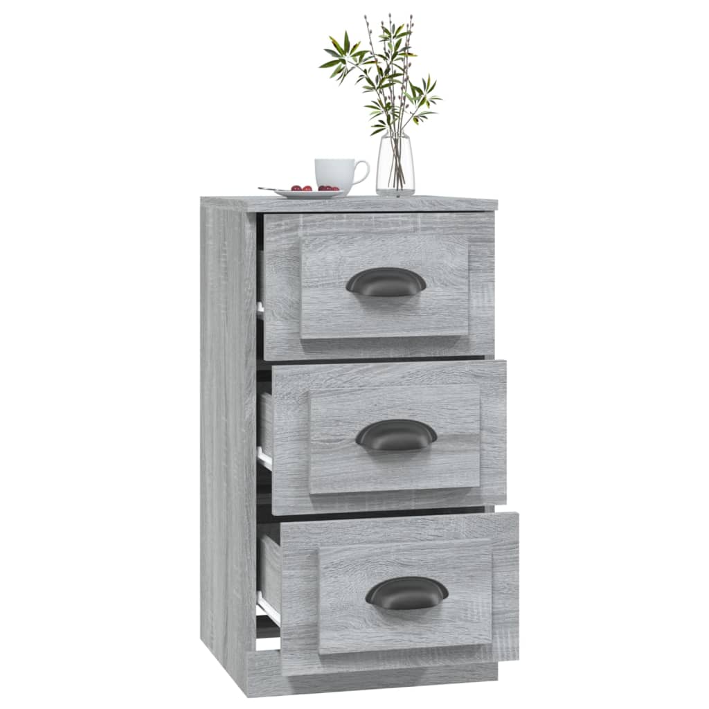 Buffet sonoma gris 36x35,5x67,5 cm bois d'ingénierie - XIOS