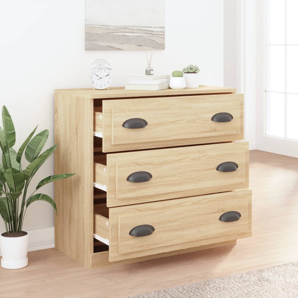 Buffet chêne sonoma 70x35,5x67,5 cm bois d'ingénierie - XIOS