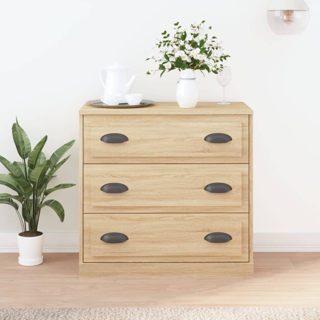 Buffet chêne sonoma 70x35,5x67,5 cm bois d'ingénierie - XIOS