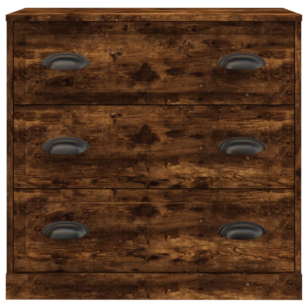 Buffet chêne fumé 70x35,5x67,5 cm bois d'ingénierie - XIOS