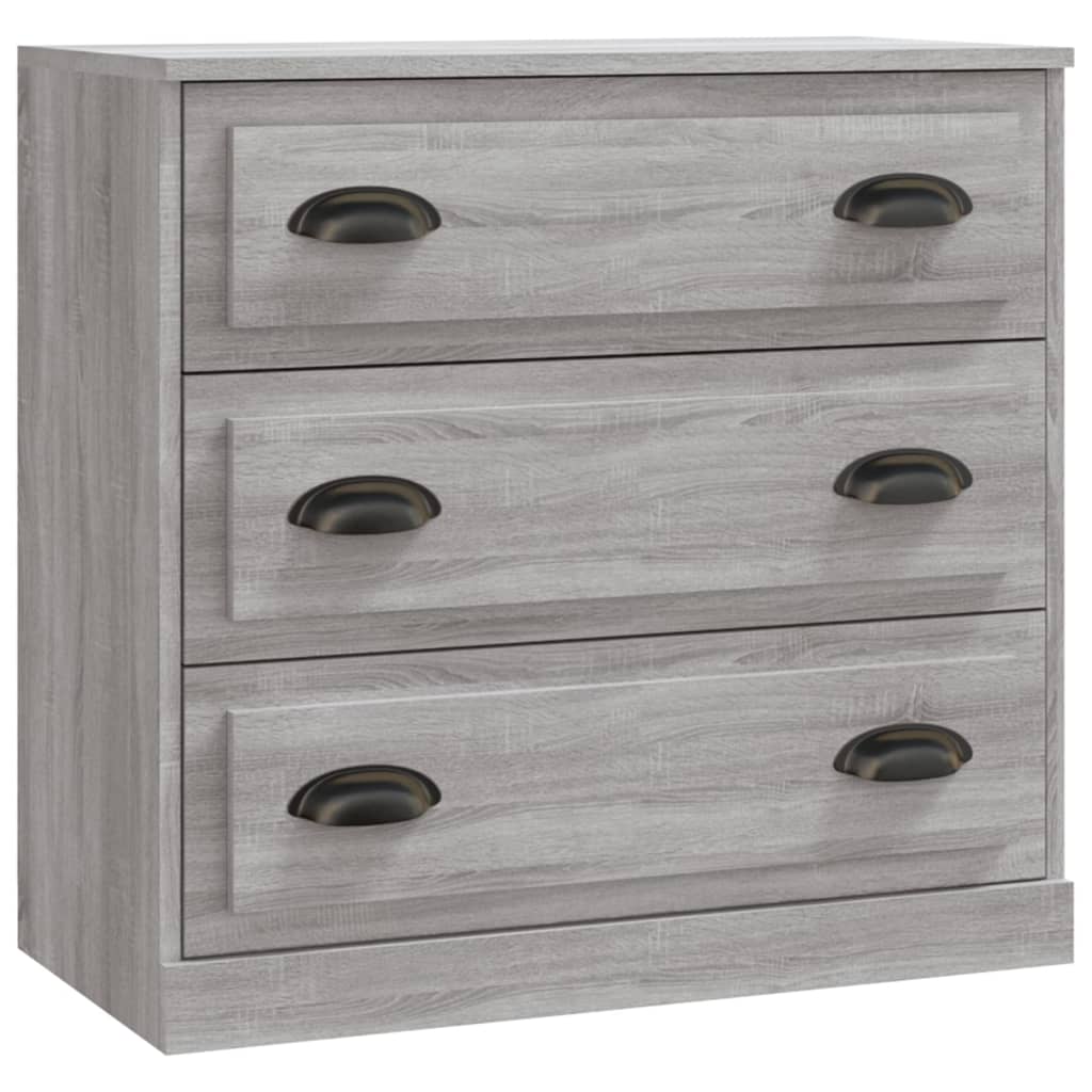 Buffet sonoma gris 70x35,5x67,5 cm bois d'ingénierie - XIOS
