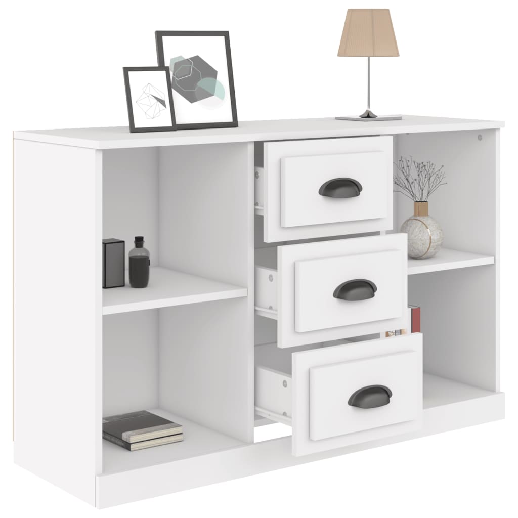 Buffet blanc 104,5x35,5x67,5 cm bois d'ingénierie - XIOS