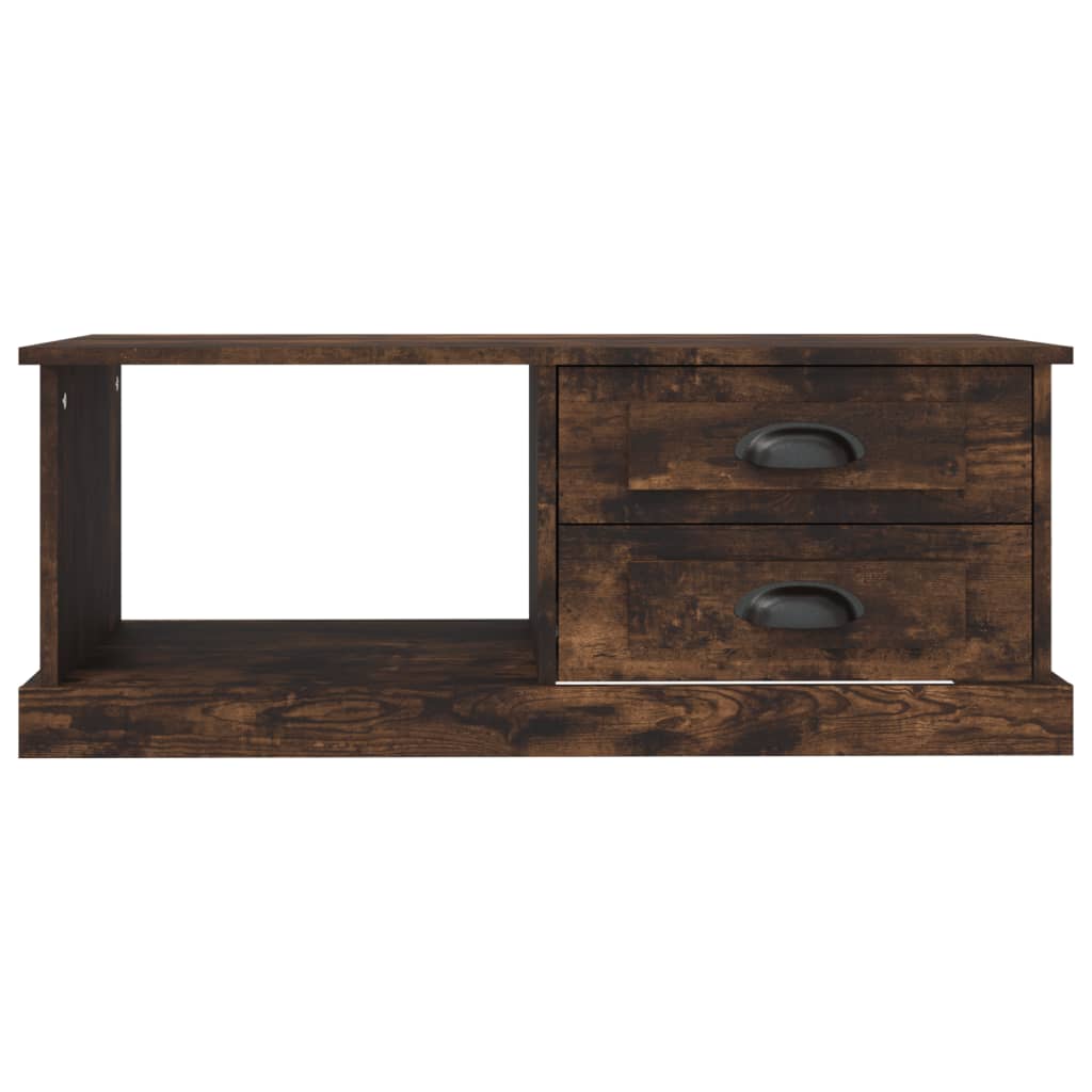 Table basse Chêne fumé 90x50x35 cm Bois d'ingénierie - XIOS