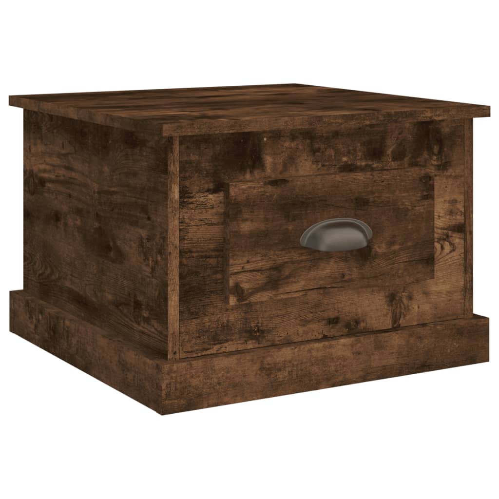 Table basse Chêne fumé 50x50x35 cm Bois d'ingénierie - XIOS