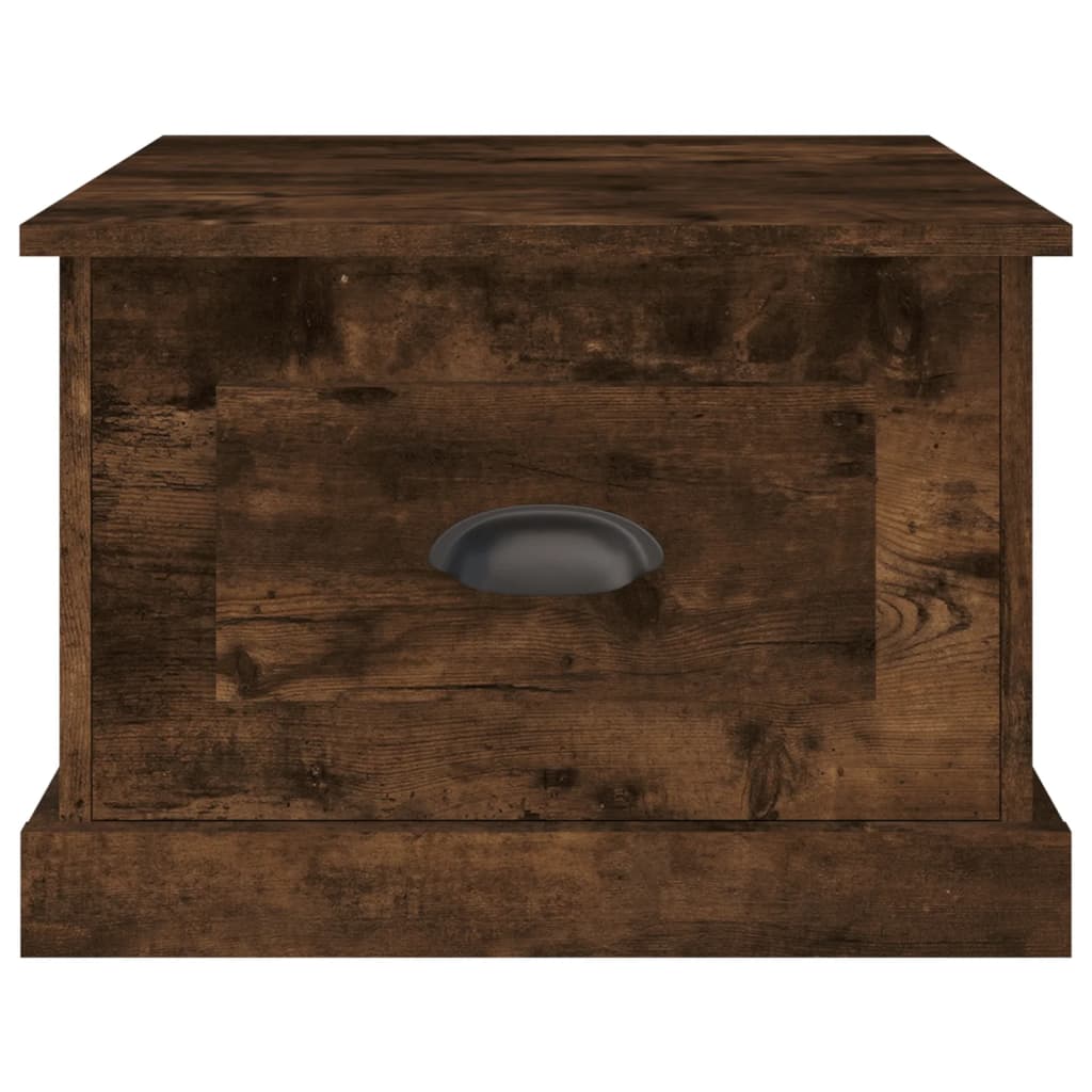 Table basse Chêne fumé 50x50x35 cm Bois d'ingénierie - XIOS