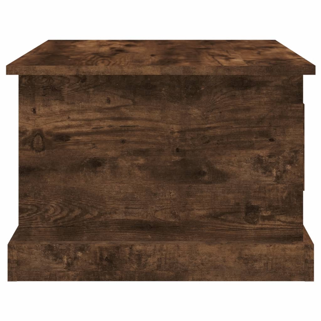 Table basse Chêne fumé 50x50x35 cm Bois d'ingénierie - XIOS