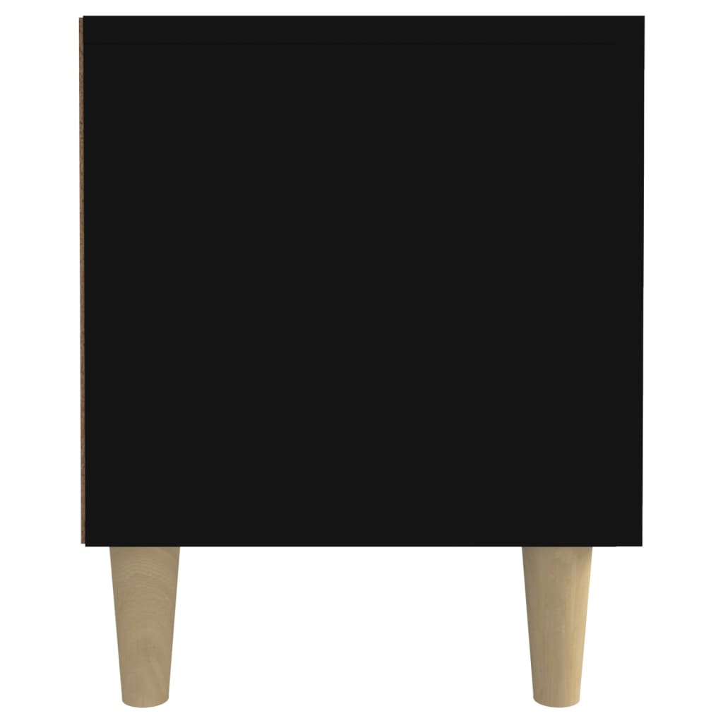 Meuble TV noir 180x31,5x40 cm bois d'ingénierie - XIOS