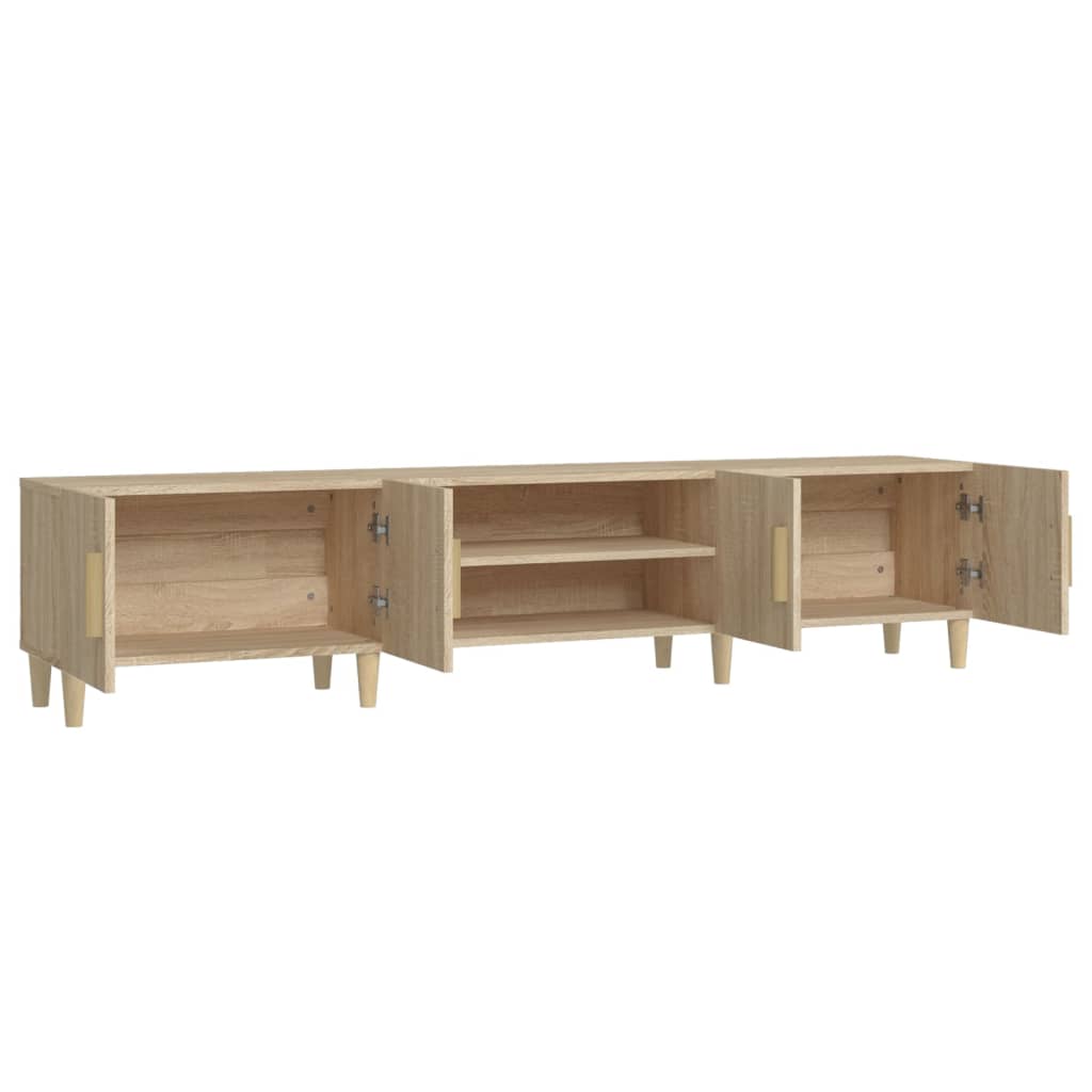 Meuble TV Chêne Sonoma 180x31,5x40 cm Bois d'ingénierie - XIOS