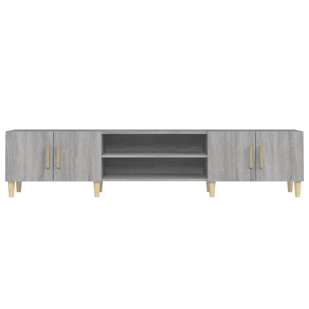 Meuble TV sonoma gris 180x31,5x40 cm bois d'ingénierie - XIOS