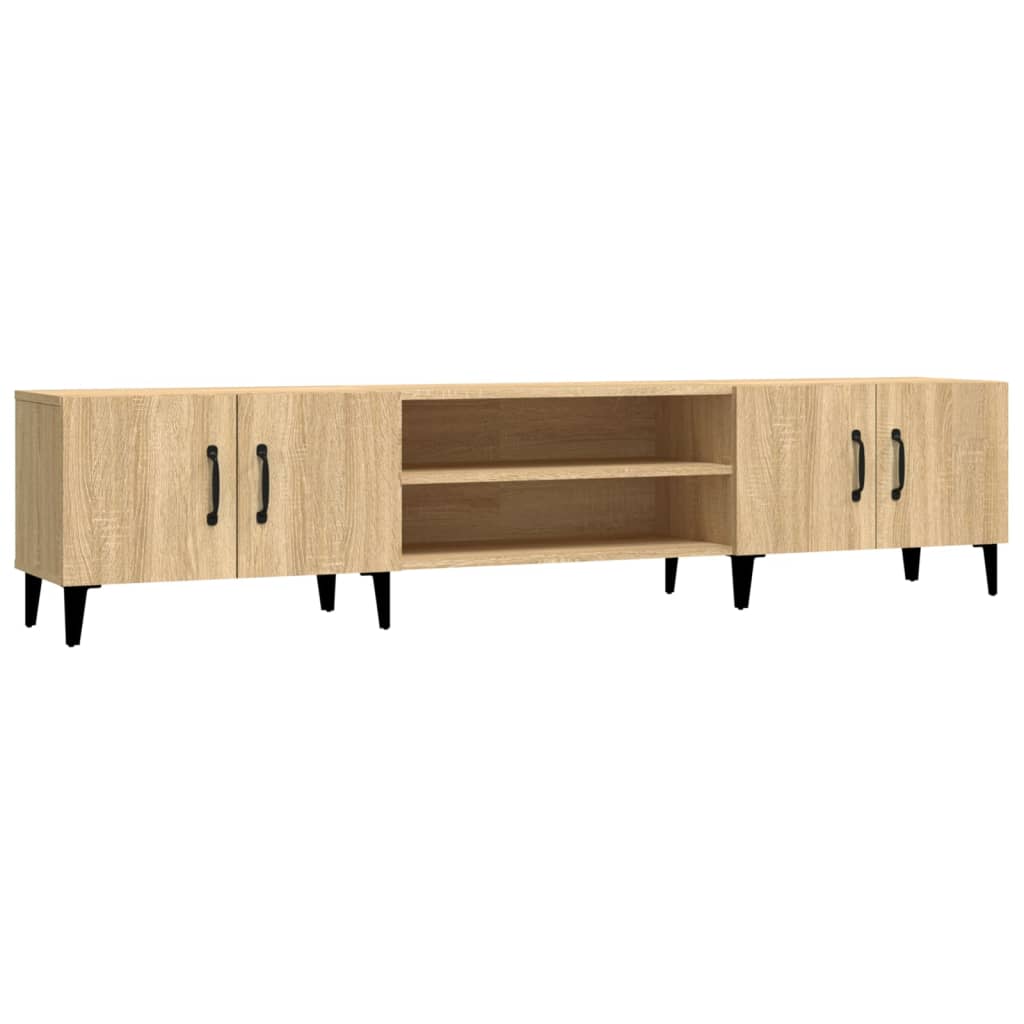 Meubles TV chêne sonoma 180x31,5x40 cm bois d'ingénierie - XIOS