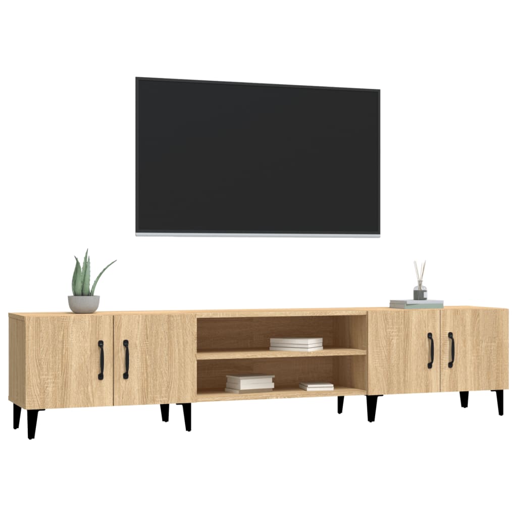 Meubles TV chêne sonoma 180x31,5x40 cm bois d'ingénierie - XIOS