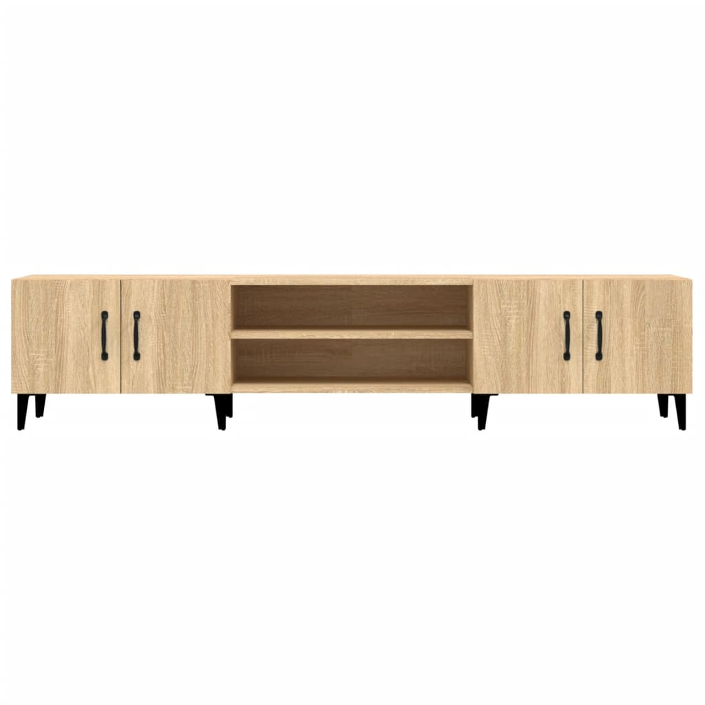 Meubles TV chêne sonoma 180x31,5x40 cm bois d'ingénierie - XIOS