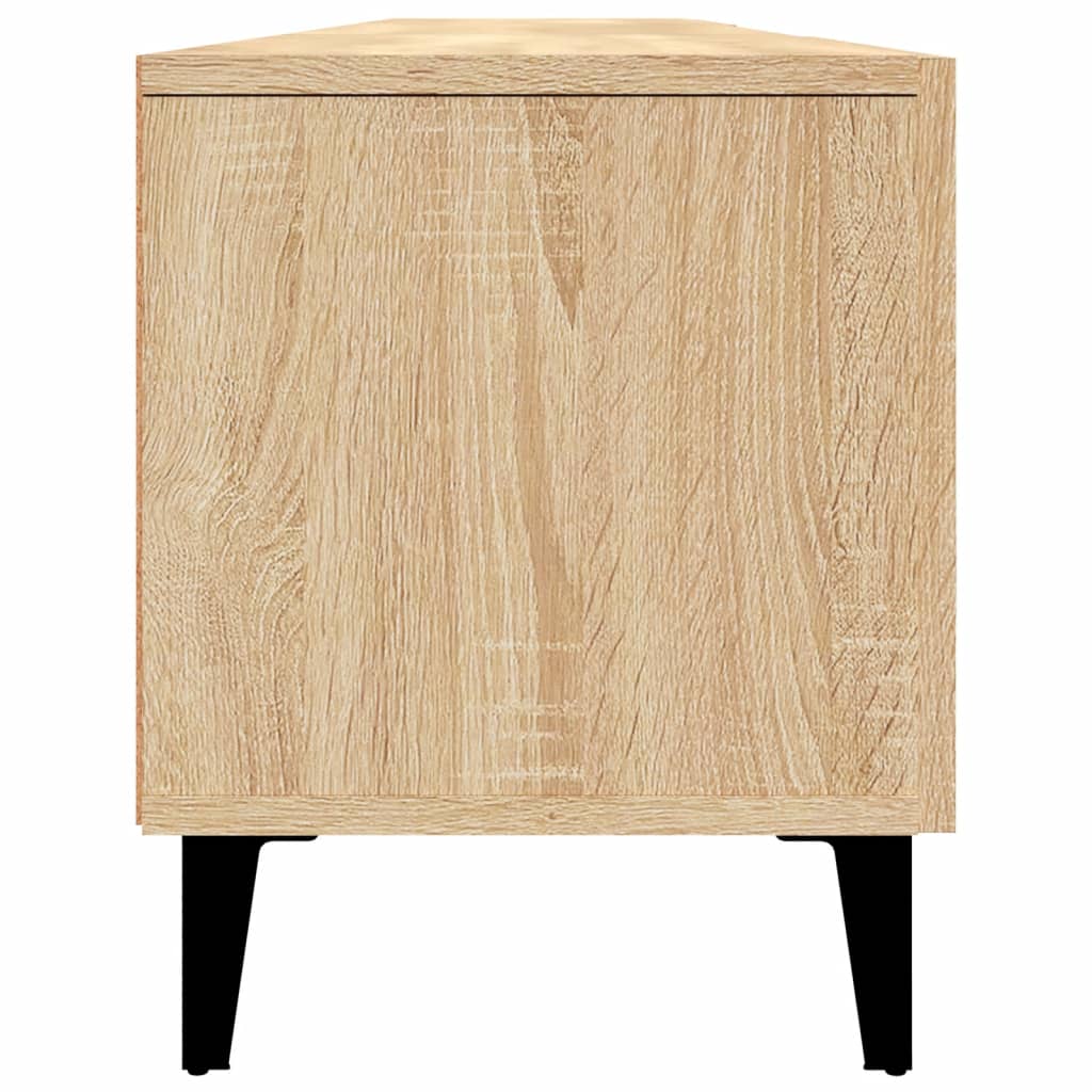 Meubles TV chêne sonoma 180x31,5x40 cm bois d'ingénierie - XIOS