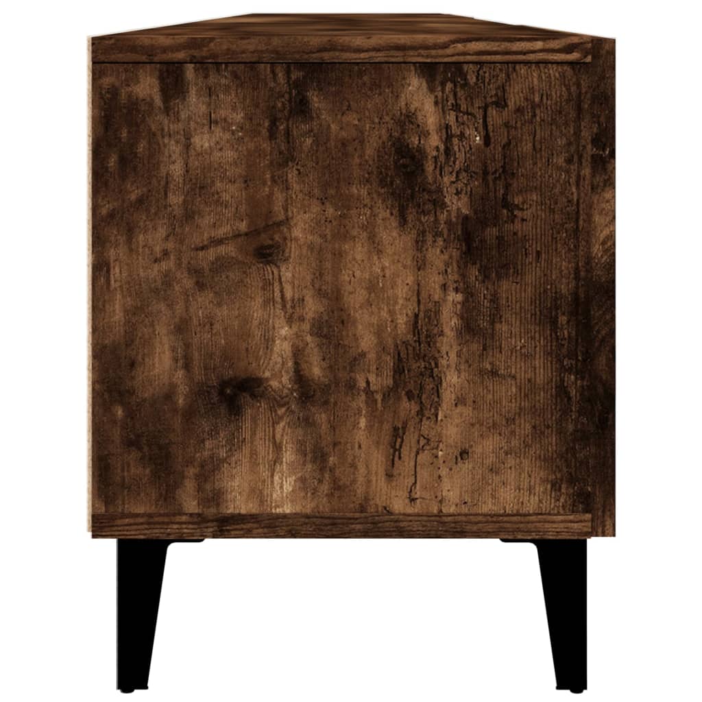 Meuble TV chêne fumé 180x31,5x40 cm bois d'ingénierie - XIOS