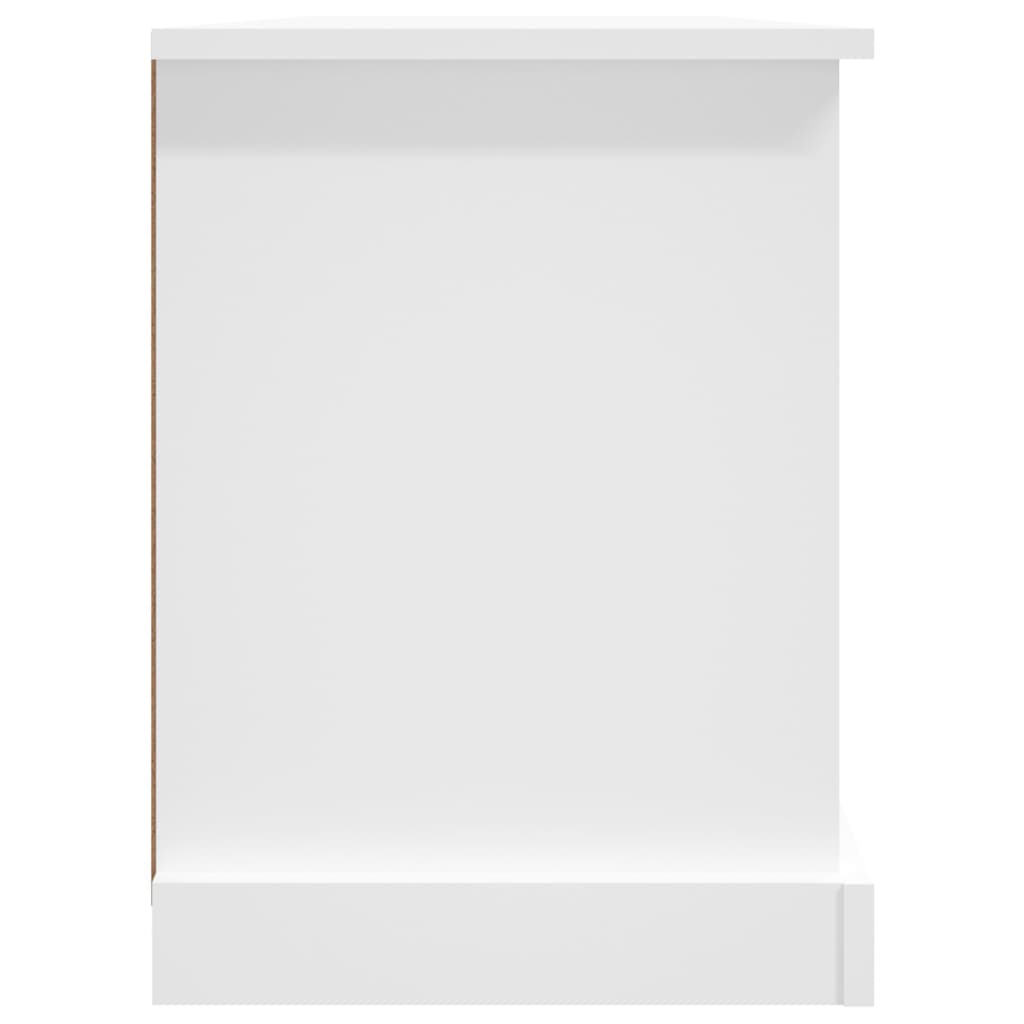 Meuble TV blanc 99,5x35,5x48 cm bois d'ingénierie - XIOS
