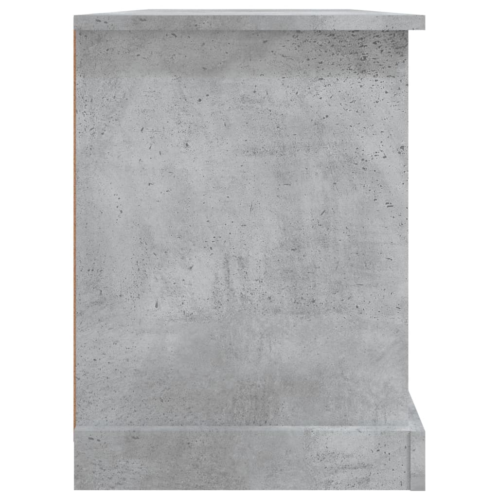 Meuble TV gris béton 99,5x35,5x48 cm bois d'ingénierie - XIOS