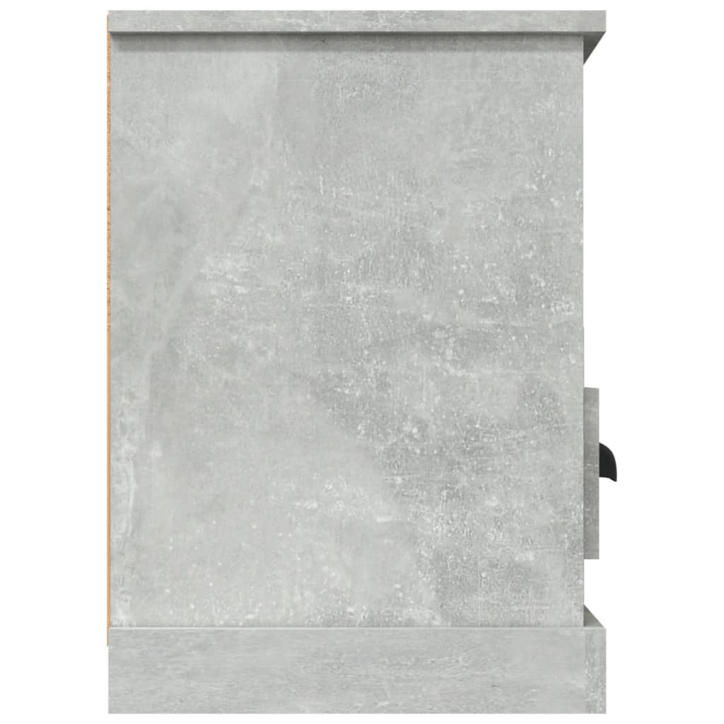Meuble TV gris béton 100x35x50 cm bois d'ingénierie - XIOS