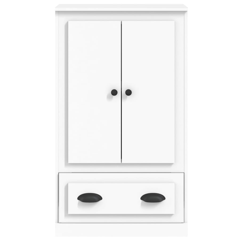 Buffet haut blanc 60x35,5x103,5 cm bois d'ingénierie - XIOS