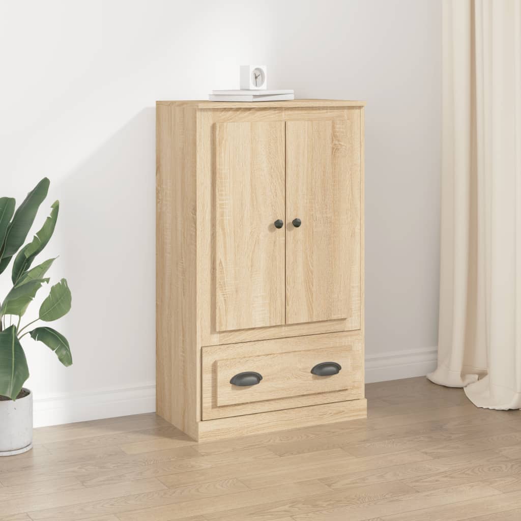 Buffet haut chêne sonoma 60x35,5x103,5 cm bois d'ingénierie - XIOS
