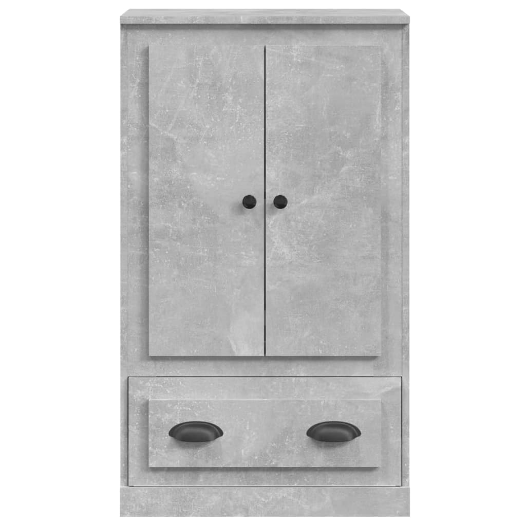 Buffet haut gris béton 60x35,5x103,5 cm bois d'ingénierie - XIOS