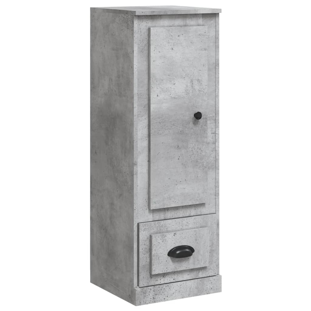 Buffet haut gris béton 36x35,5x103,5 cm bois d'ingénierie - XIOS