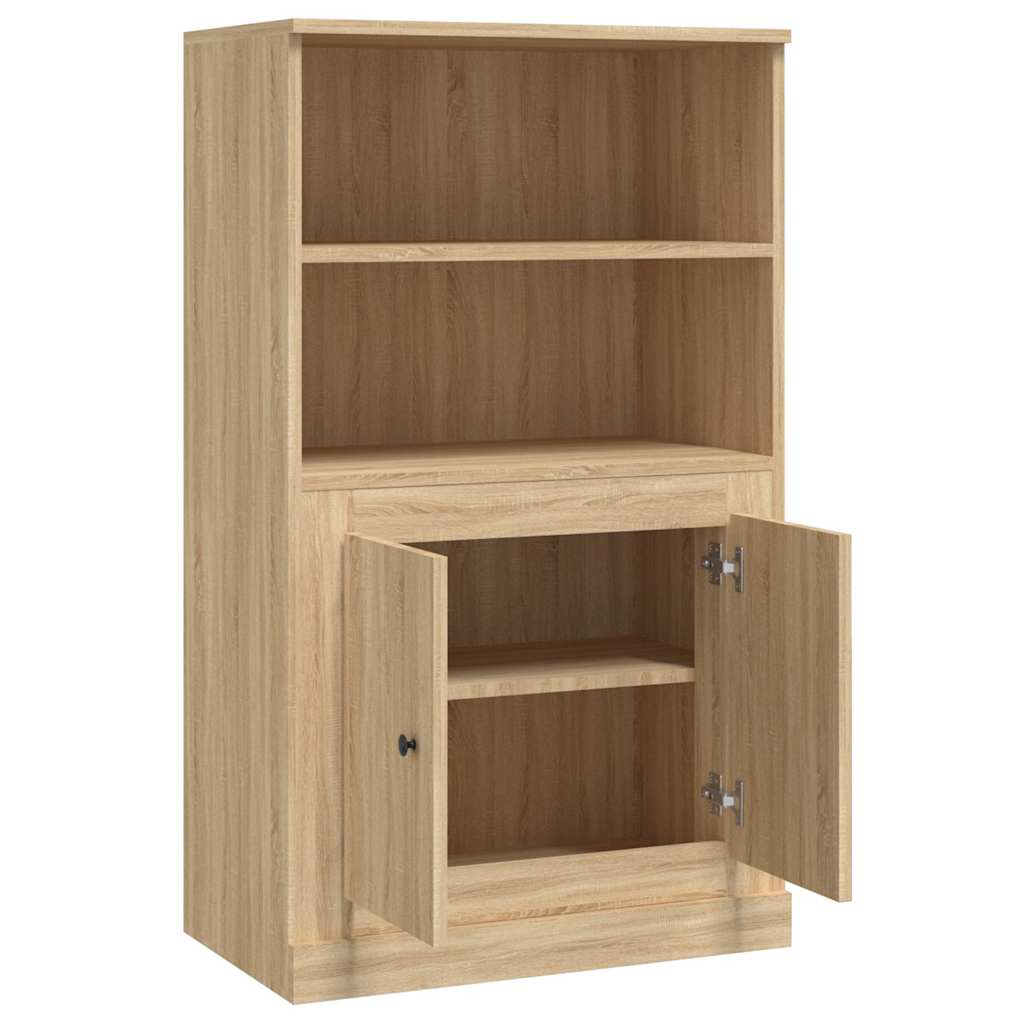 Buffet haut chêne sonoma 60x35,5x103,5 cm bois d'ingénierie - XIOS