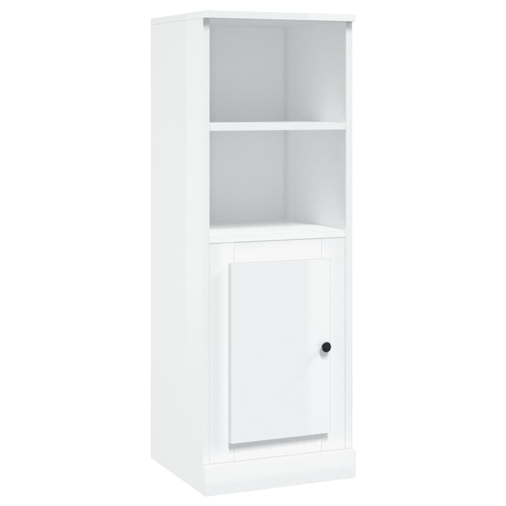Buffet haut blanc brillant 36x35,5x103,5 cm bois d'ingénierie - XIOS
