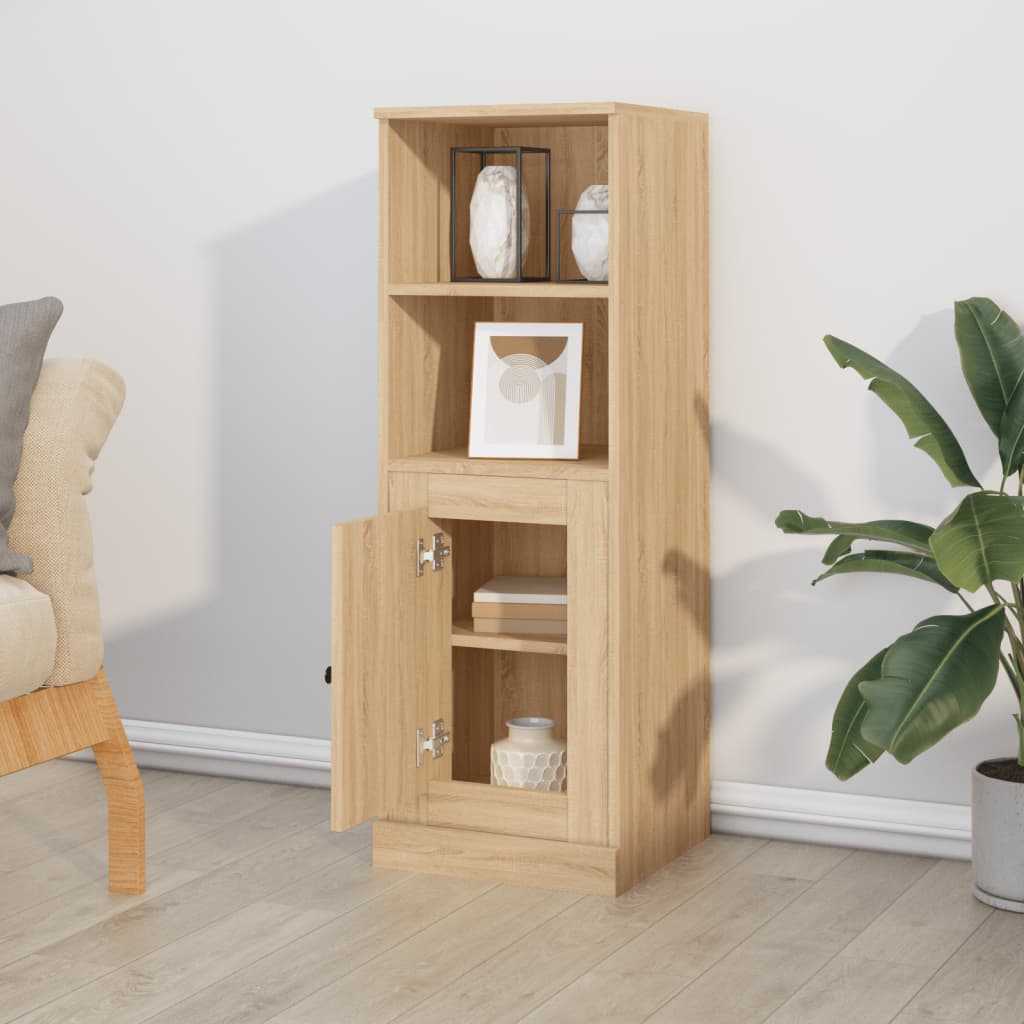 Buffet haut chêne sonoma 36x35,5x103,5 cm bois d'ingénierie - XIOS