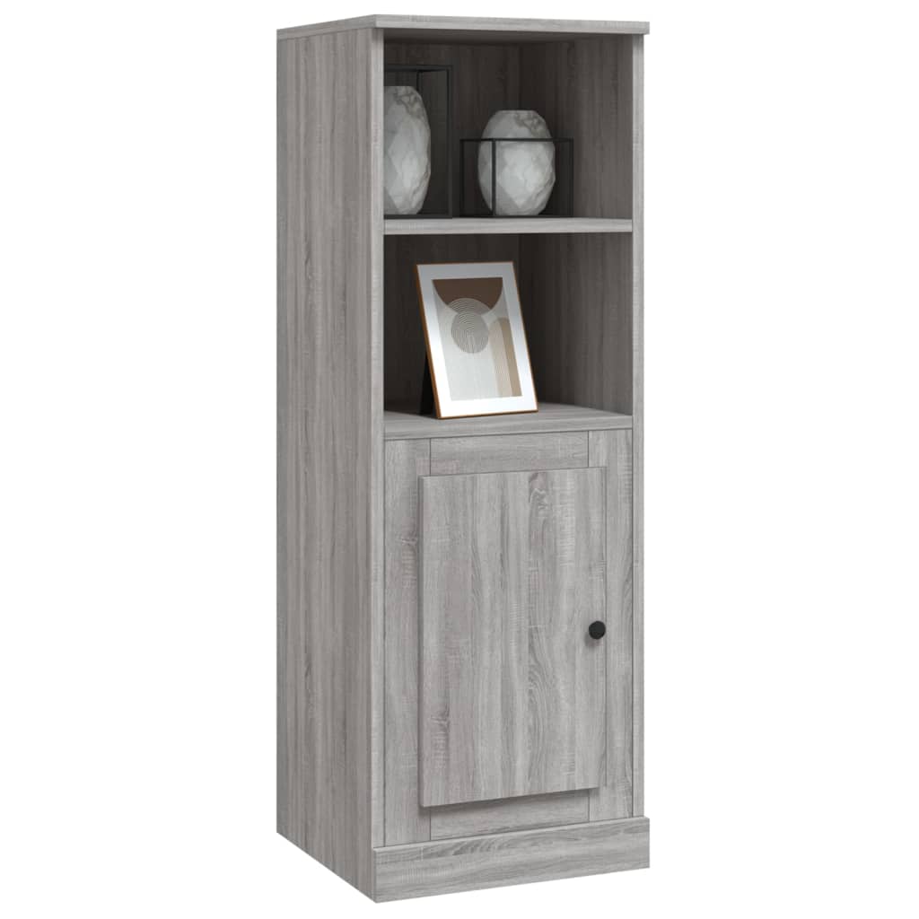 Buffet haut sonoma gris 36x35,5x103,5 cm bois d'ingénierie - XIOS
