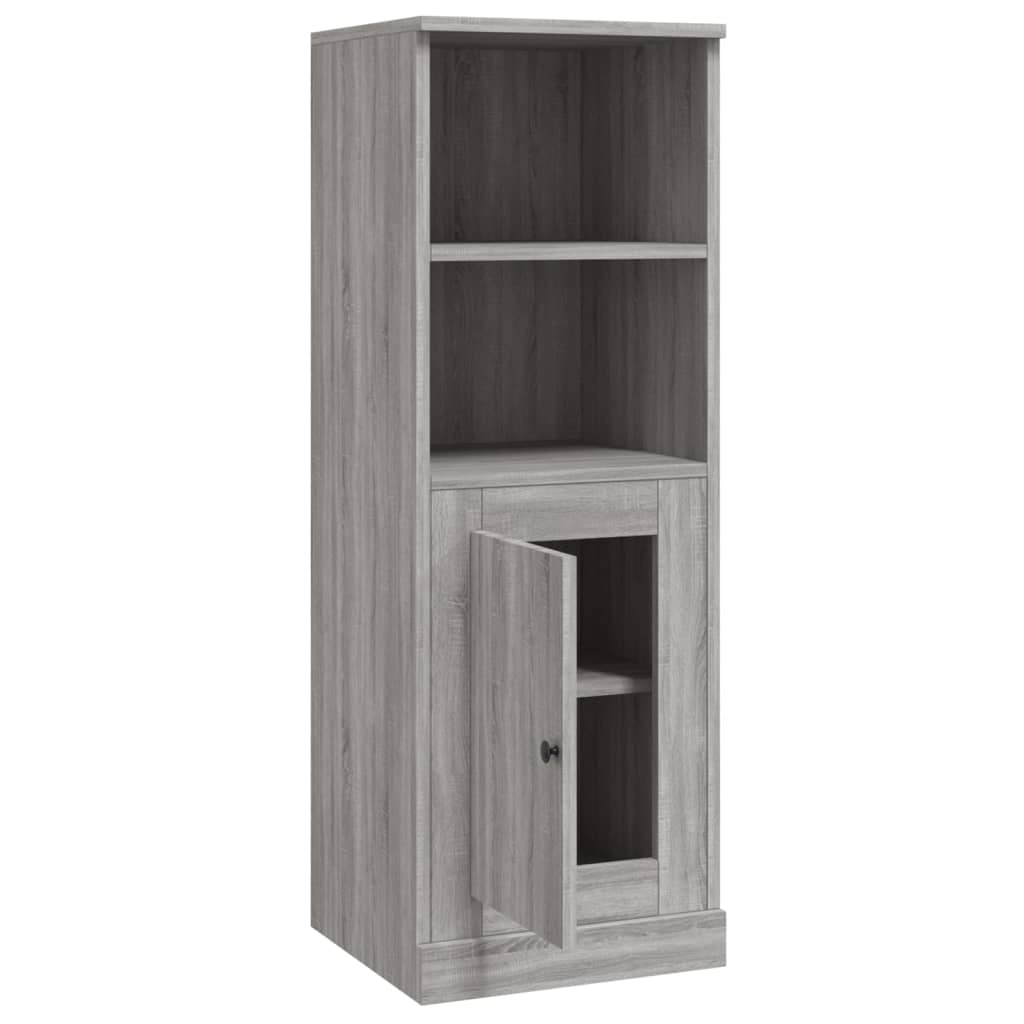 Buffet haut sonoma gris 36x35,5x103,5 cm bois d'ingénierie - XIOS