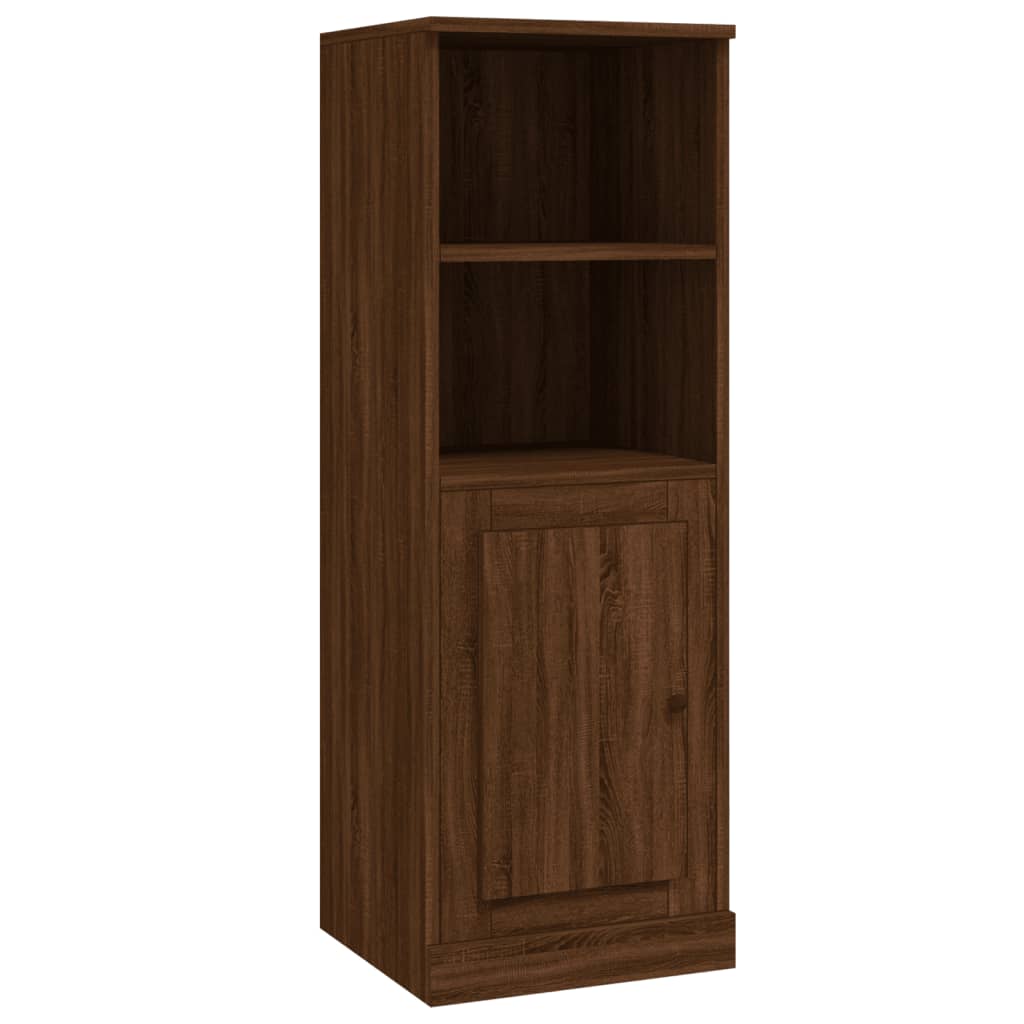 Buffet haut chêne marron 36x35,5x103,5 cm bois d'ingénierie - XIOS