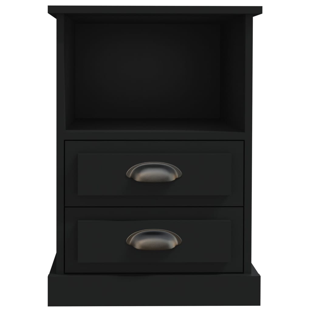 Tables de chevet 2 pcs noir 43x36x60 cm - XIOS