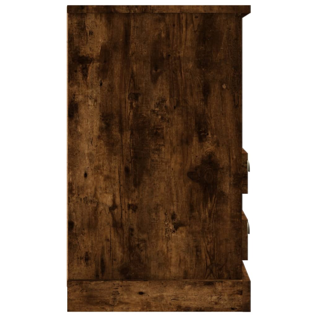 Table de chevet chêne fumé 43x36x60 cm - XIOS