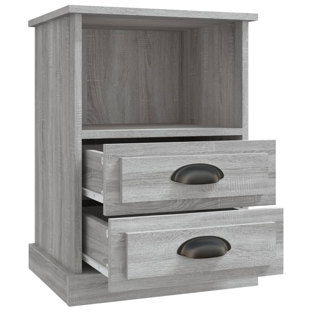 Tables de chevet 2 pcs sonoma gris 43x36x60 cm - XIOS