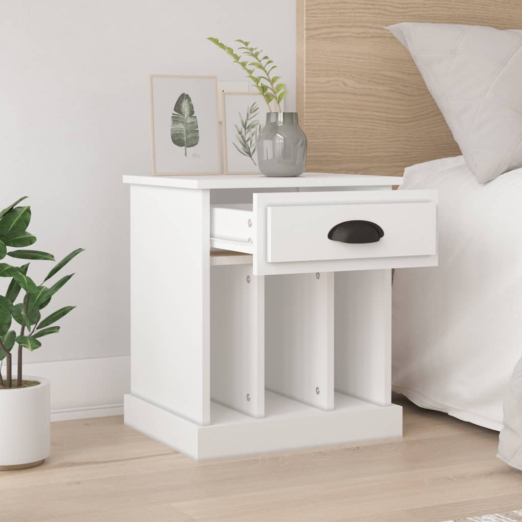 Tables de chevet 2 pcs blanc 43x36x50 cm - XIOS