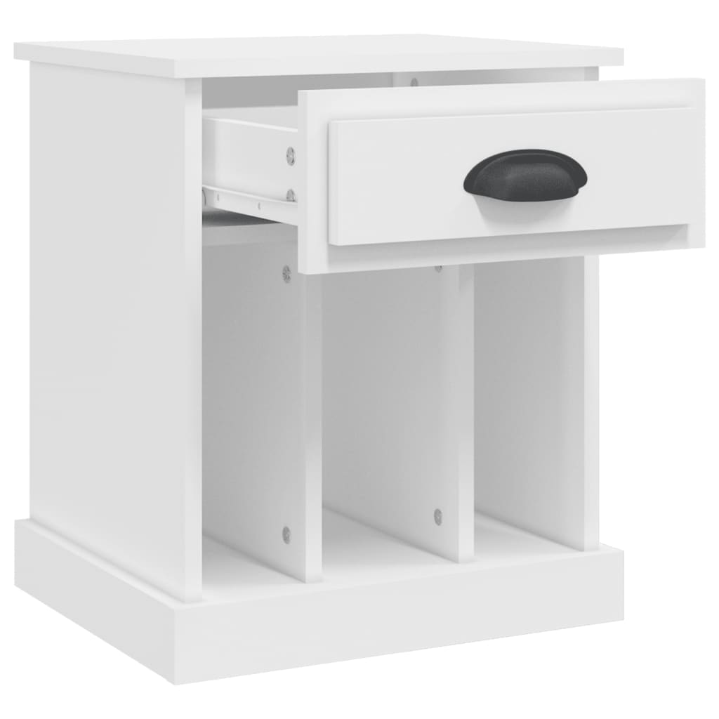 Tables de chevet 2 pcs blanc 43x36x50 cm - XIOS