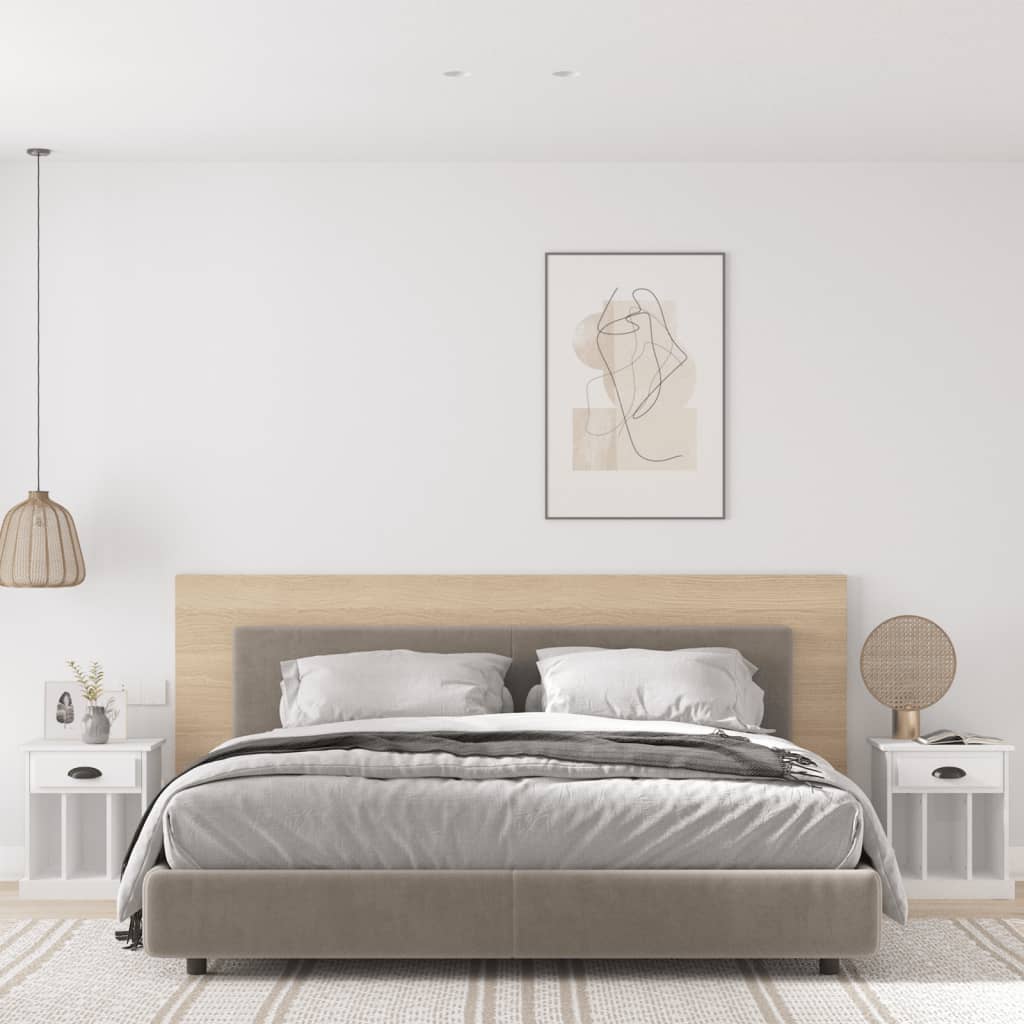 Tables de chevet 2 pcs blanc 43x36x50 cm - XIOS