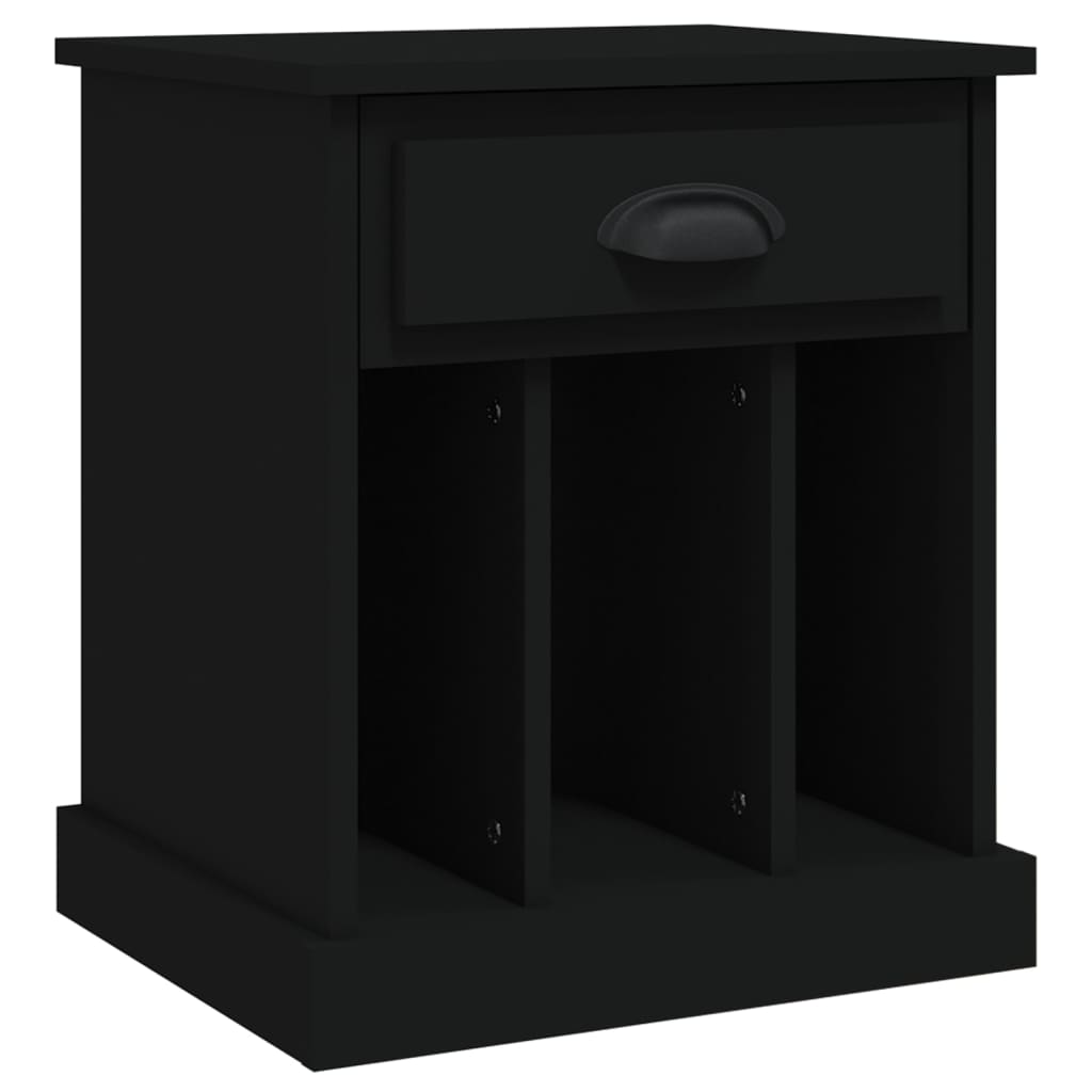 Table de chevet noir 43x36x50 cm - XIOS