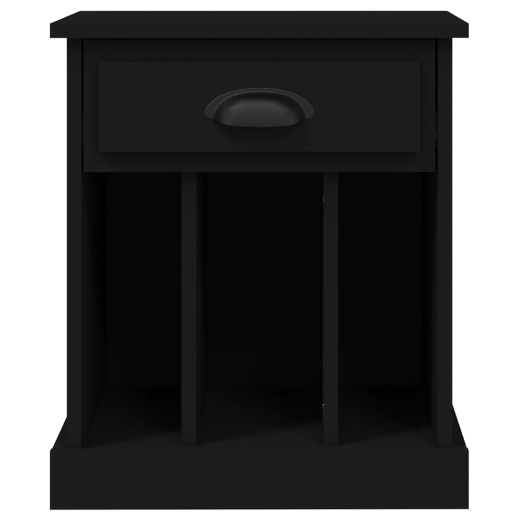 Table de chevet noir 43x36x50 cm - XIOS
