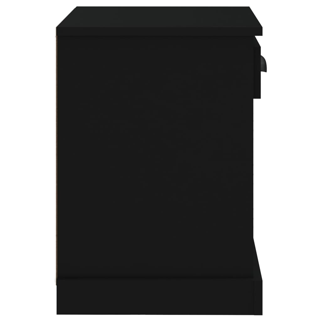 Table de chevet noir 43x36x50 cm - XIOS