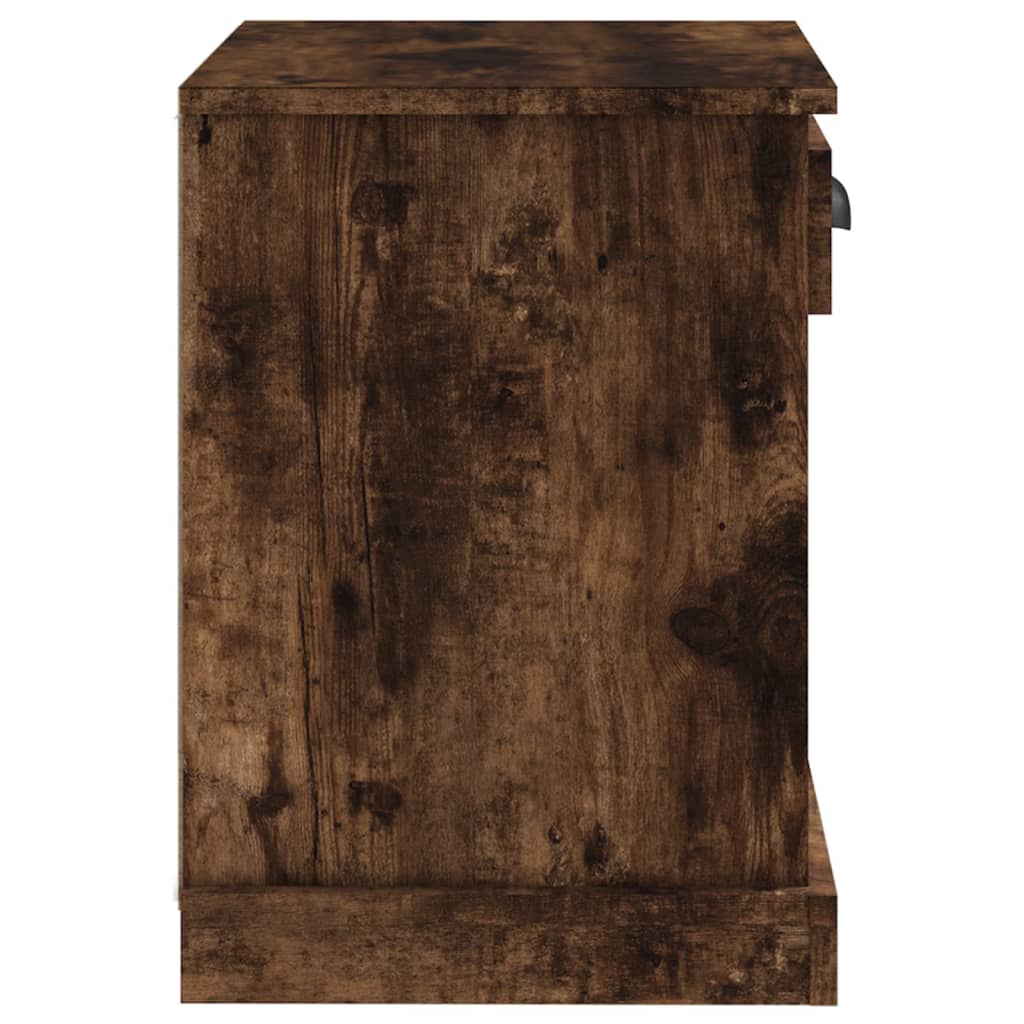Table de chevet chêne fumé 43x36x50 cm - XIOS